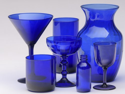 Nancy Chase's Color Inspiration - Cobalt Blue Glassware - , Wire Jewelry Design, Design, color inspiration cobalt blue glass